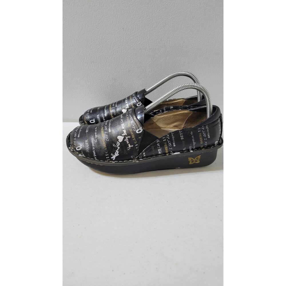 Alegria DEB-483 Womens Nursing Shoes Y.O.L.O. Black Size 38